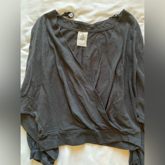 Free people crossover long sleeve blouse - Picture 4 of 5